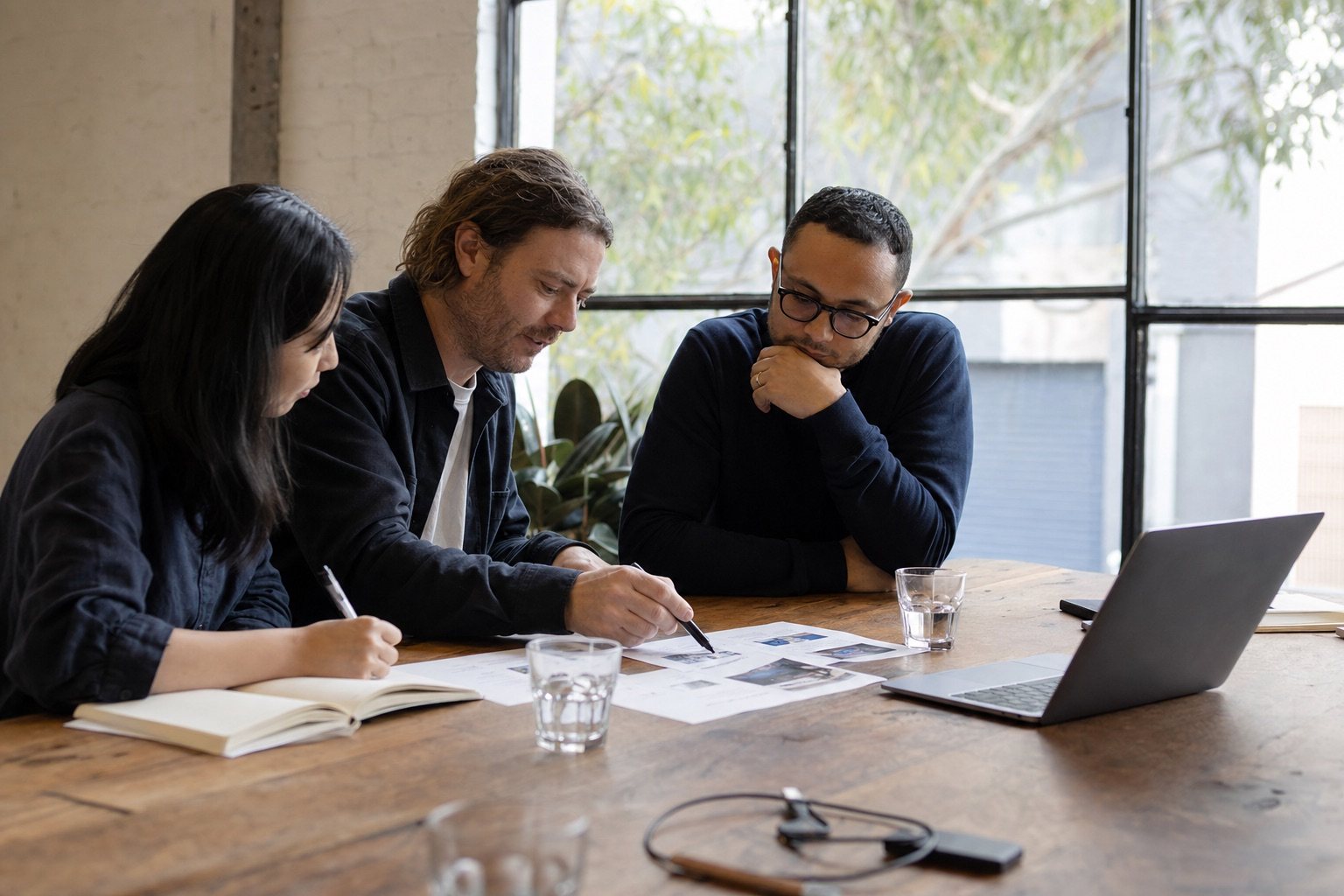 Illustrative remote website planning scene for an Australian project